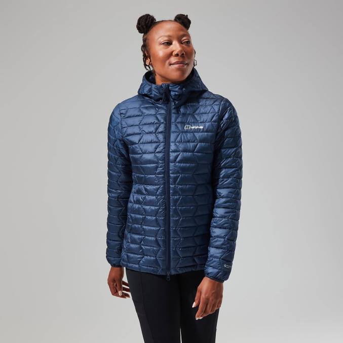 Berghaus ženske cuillin izoliran pulover s kapuco 6JTH376 oblačila dusk/modri blazer