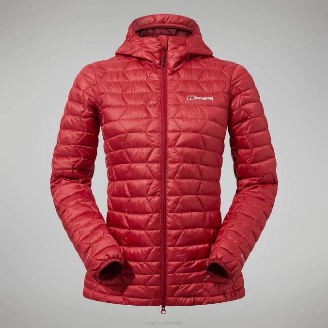 Berghaus ženske cuillin izoliran pulover s kapuco 6JTH377 oblačila rdeča dalija/sira
