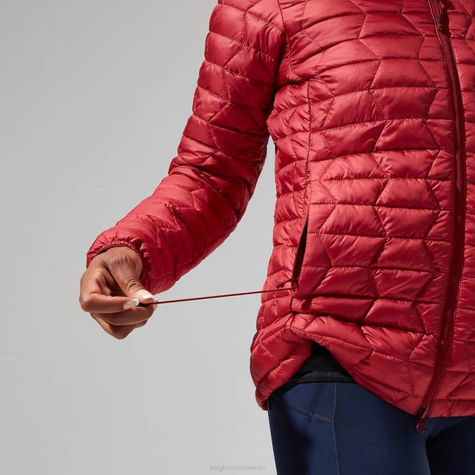 Berghaus ženske cuillin izoliran pulover s kapuco 6JTH377 oblačila rdeča dalija/sira
