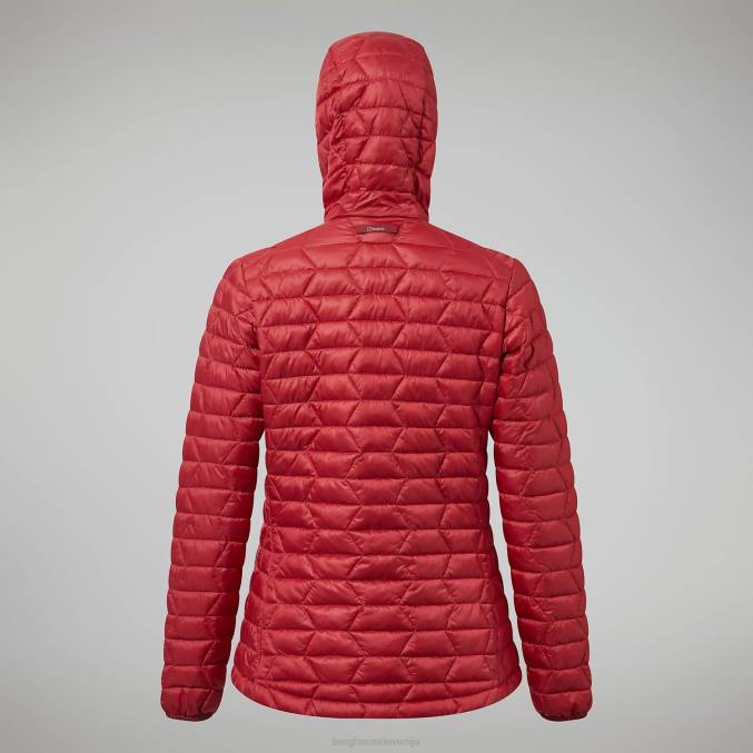 Berghaus ženske cuillin izoliran pulover s kapuco 6JTH377 oblačila rdeča dalija/sira