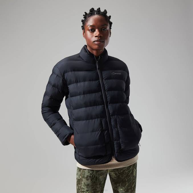 Berghaus ženske cvetlična jakna 6JTH386 oblačila jet črna