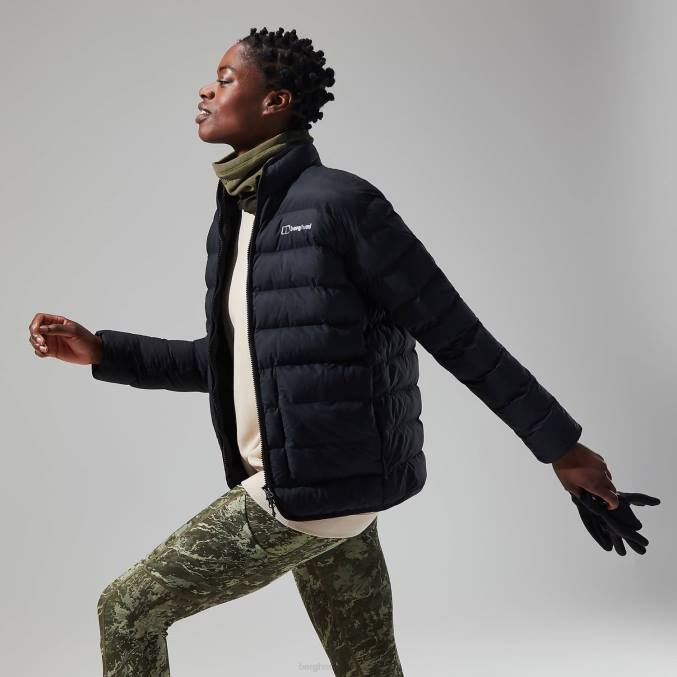 Berghaus ženske cvetlična jakna 6JTH386 oblačila jet črna