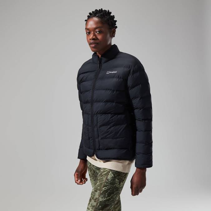 Berghaus ženske cvetlična jakna 6JTH386 oblačila jet črna