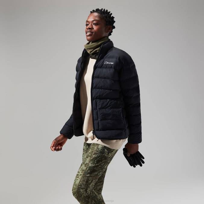 Berghaus ženske cvetlična jakna 6JTH386 oblačila jet črna