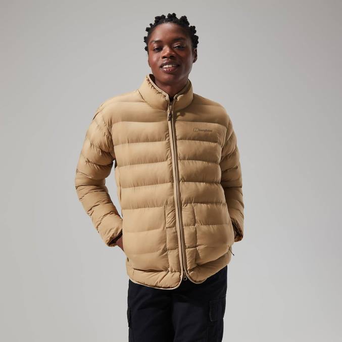 Berghaus ženske cvetlična jakna 6JTH388 oblačila kelp/peščena sipina