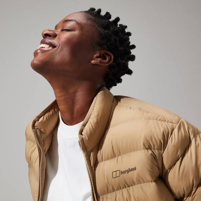 Berghaus ženske cvetlična jakna 6JTH388 oblačila kelp/peščena sipina