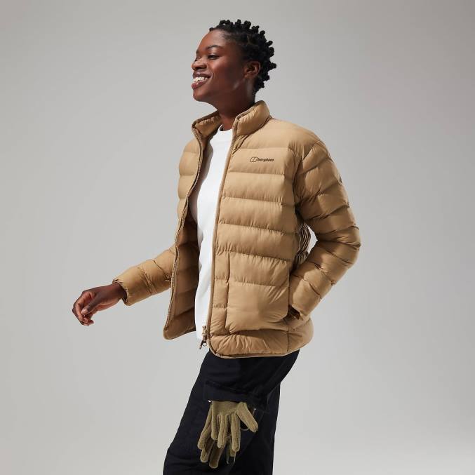 Berghaus ženske cvetlična jakna 6JTH388 oblačila kelp/peščena sipina