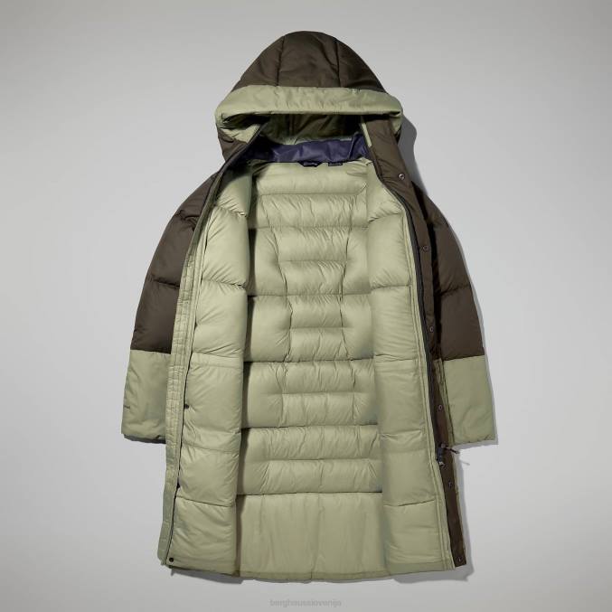 Berghaus ženske dolga jakna z odsevom izgorevanja 6JTH404 oblačila zelena