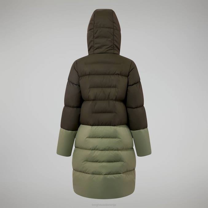 Berghaus ženske dolga jakna z odsevom izgorevanja 6JTH404 oblačila zelena