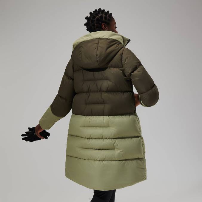 Berghaus ženske dolga jakna z odsevom izgorevanja 6JTH404 oblačila zelena