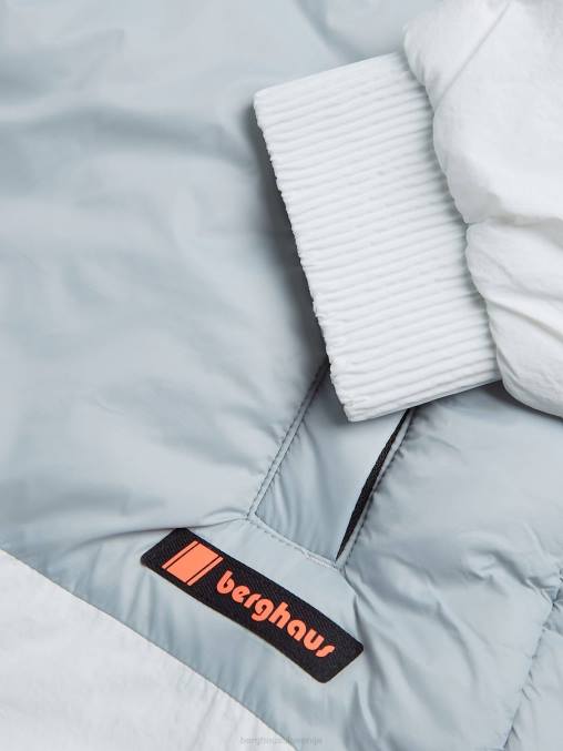 Berghaus ženske kratka izolirana jakna nelien 6JTH401 oblačila bela/siva
