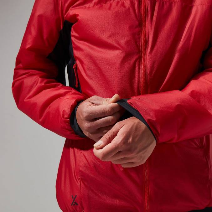 Berghaus ženske mtn arete lb sintetični pulover s kapuco 6JTH391 oblačila goji berry/jet black