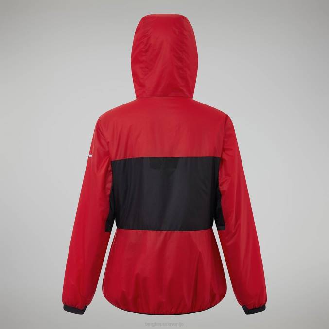 Berghaus ženske mtn arete lb sintetični pulover s kapuco 6JTH391 oblačila goji berry/jet black