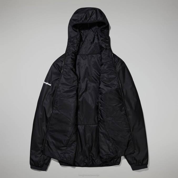 Berghaus ženske mtn arete lb sintetični pulover s kapuco 6JTH392 oblačila črtasto črna/siva črta