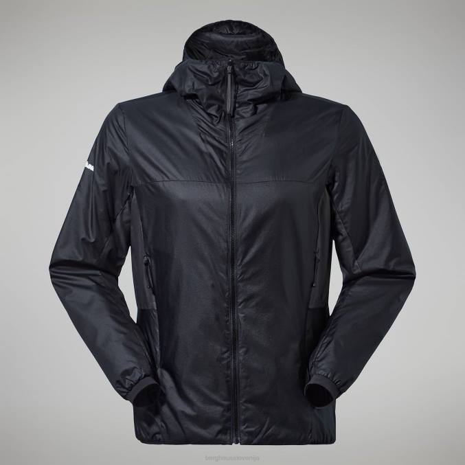 Berghaus ženske mtn arete lb sintetični pulover s kapuco 6JTH392 oblačila črtasto črna/siva črta