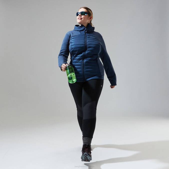 Berghaus ženske nula hibridna jakna 6JTH360 oblačila temno modra