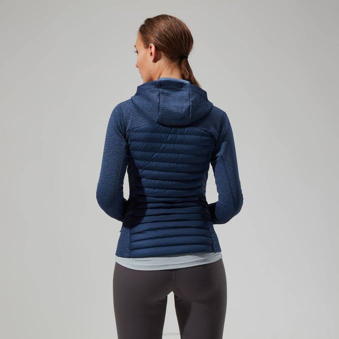 Berghaus ženske nula hibridna jakna 6JTH360 oblačila temno modra