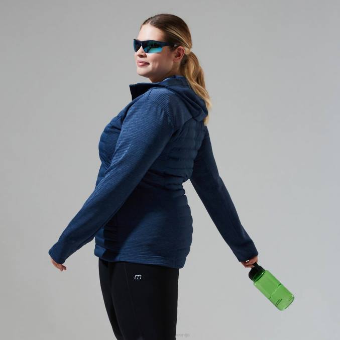 Berghaus ženske nula hibridna jakna 6JTH360 oblačila temno modra