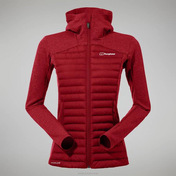 Berghaus ženske nula hibridna jakna 6JTH361 oblačila rdeča