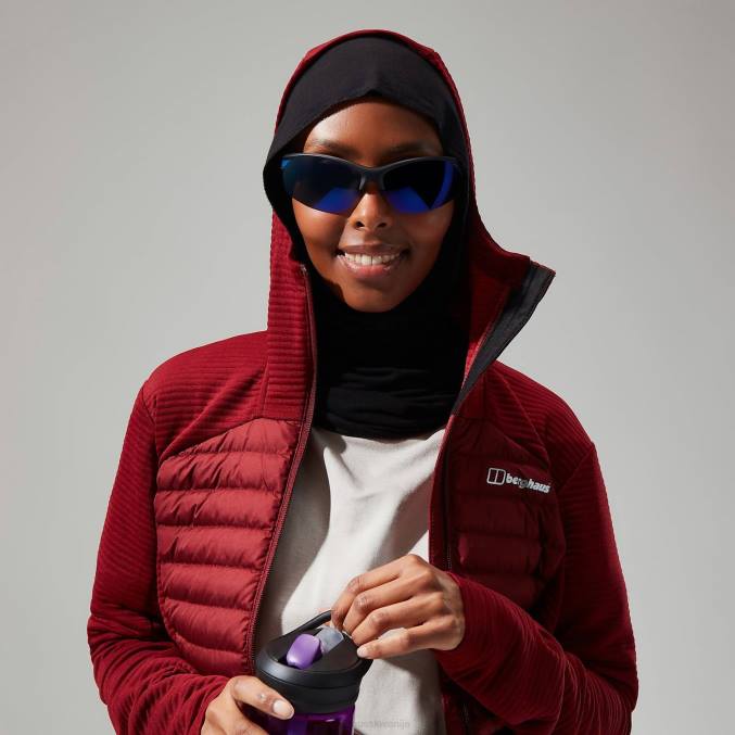 Berghaus ženske nula hibridna jakna 6JTH361 oblačila rdeča