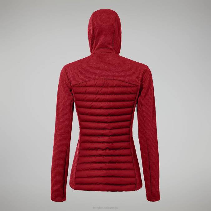 Berghaus ženske nula hibridna jakna 6JTH361 oblačila rdeča