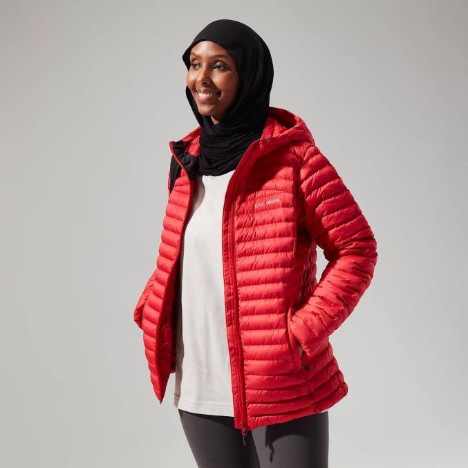 Berghaus ženske nula mikro jakna 6JTH364 oblačila rdeča