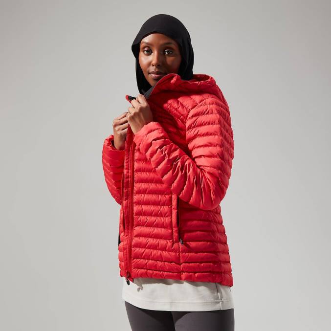 Berghaus ženske nula mikro jakna 6JTH364 oblačila rdeča