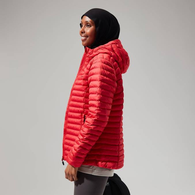 Berghaus ženske nula mikro jakna 6JTH364 oblačila rdeča