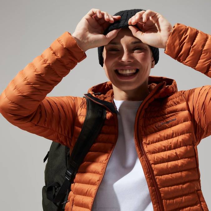 Berghaus ženske nula mikro jakna dolga 6JTH367 oblačila rjav