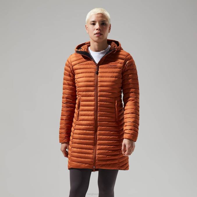 Berghaus ženske nula mikro jakna dolga 6JTH367 oblačila rjav