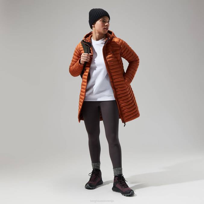 Berghaus ženske nula mikro jakna dolga 6JTH367 oblačila rjav