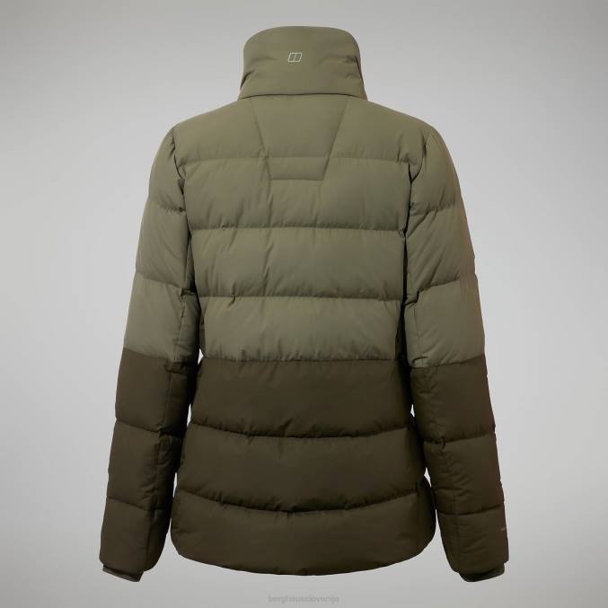 Berghaus ženske rosthwaite refleks puhovka 6JTH384 oblačila globoke globine/prašna oljka