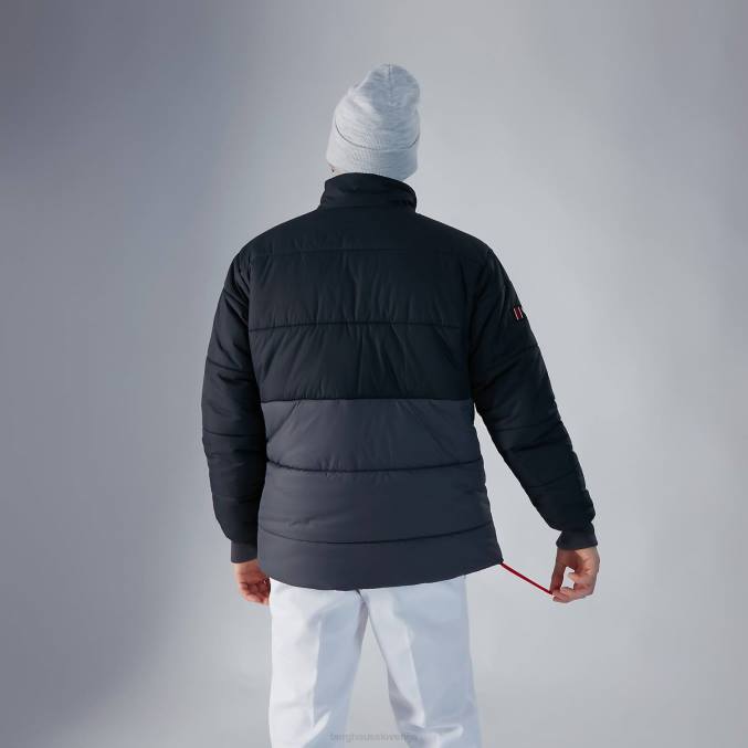 Berghaus ženske selapass izolirana jakna s polzadrgo 6JTH405 oblačila črna/siva