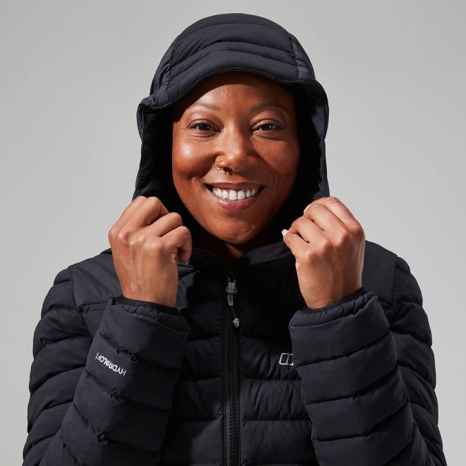 Berghaus ženske sorodna jakna 6JTH368 oblačila Črna