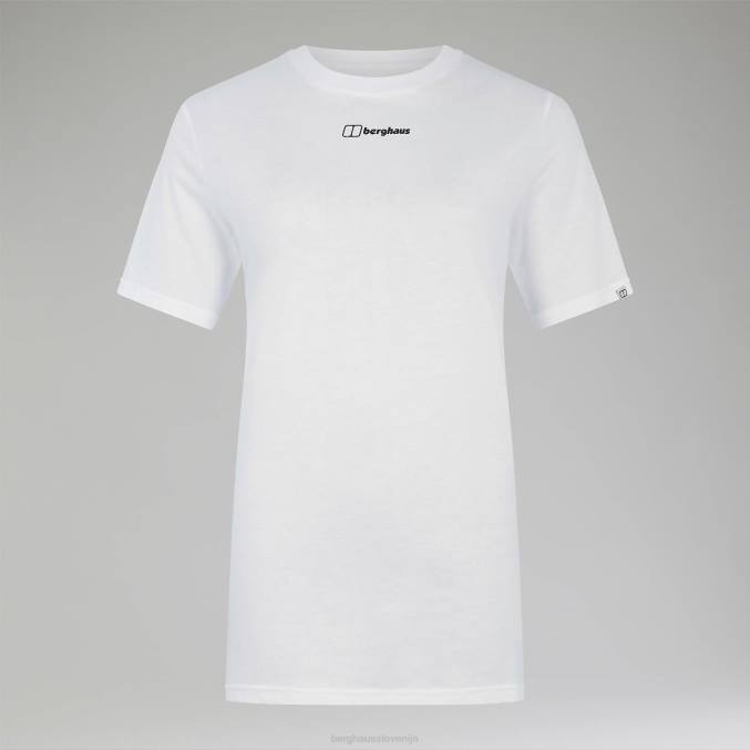 Berghaus ženske boyfriend majica s kratkimi rokavi iz masla 6JTH470 oblačila bela