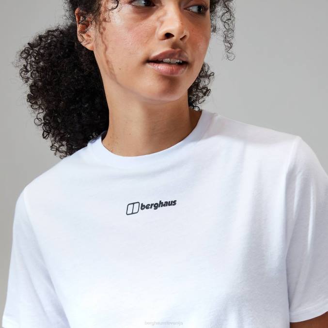 Berghaus ženske boyfriend majica s kratkimi rokavi iz masla 6JTH470 oblačila bela