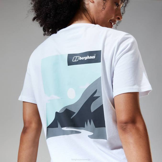 Berghaus ženske boyfriend majica s kratkimi rokavi iz masla 6JTH470 oblačila bela