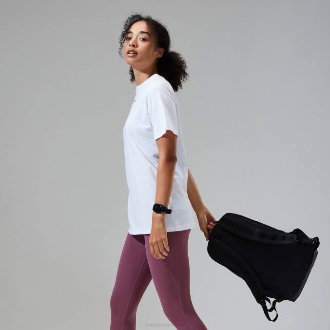 Berghaus ženske boyfriend majica s kratkimi rokavi iz masla 6JTH470 oblačila bela