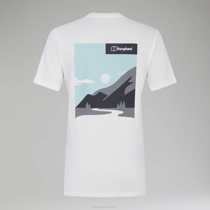 Berghaus ženske boyfriend majica s kratkimi rokavi iz masla 6JTH470 oblačila bela