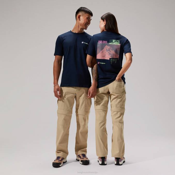 Berghaus ženske cho zine majice s kratkimi rokavi 6JTH493 oblačila temno modra