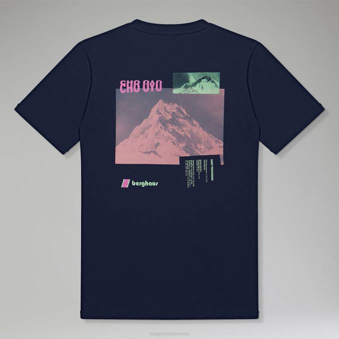 Berghaus ženske cho zine majice s kratkimi rokavi 6JTH493 oblačila temno modra