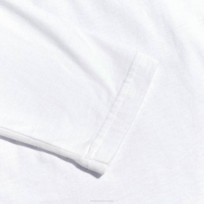 Berghaus ženske linearna ležeča majica z dolgimi rokavi 6JTH478 oblačila bela