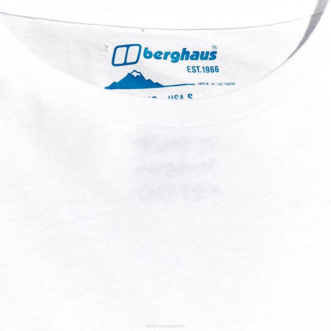 Berghaus ženske linearna ležeča majica z dolgimi rokavi 6JTH478 oblačila bela