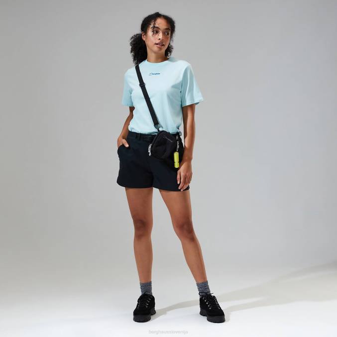 Berghaus ženske majica s kratkimi rokavi boyfriend dolomites mtn 6JTH462 oblačila svetlo modra