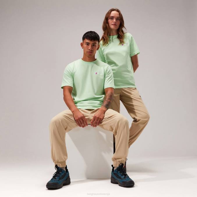 Berghaus ženske majica s kratkimi rokavi skyline lhotse 6JTH500 oblačila svetlo zelena