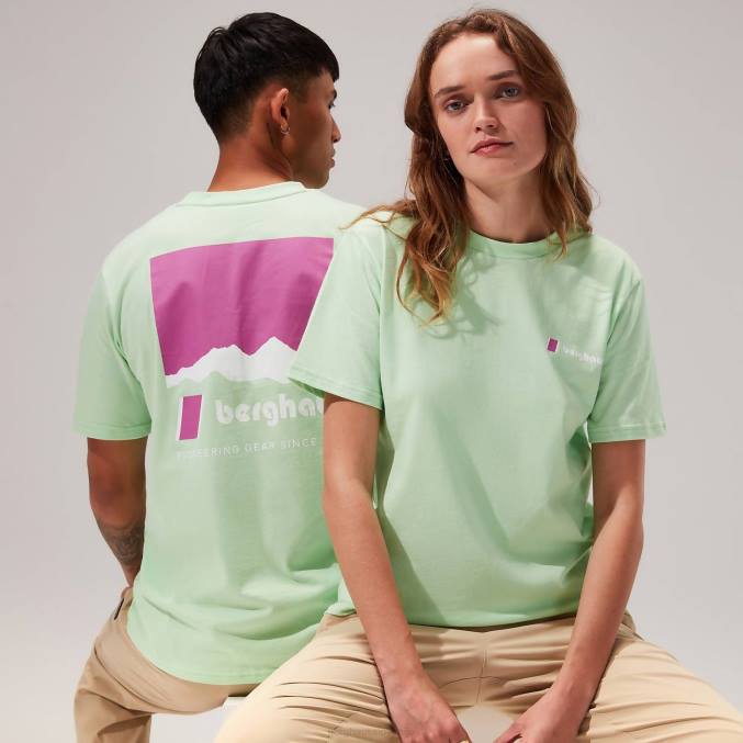 Berghaus ženske majica s kratkimi rokavi skyline lhotse 6JTH500 oblačila svetlo zelena