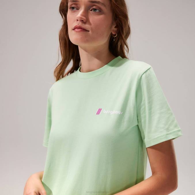 Berghaus ženske majica s kratkimi rokavi skyline lhotse 6JTH500 oblačila svetlo zelena