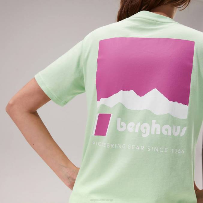 Berghaus ženske majica s kratkimi rokavi skyline lhotse 6JTH500 oblačila svetlo zelena