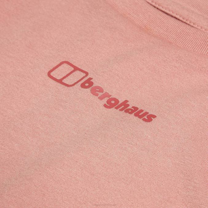Berghaus ženske majica s kratkimi rokavi z logotipom fanta 6JTH489 oblačila rožna zarja
