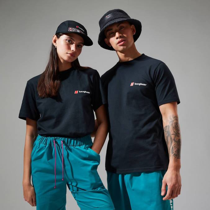 Berghaus ženske majice z logotipom heritage f&b 6JTH475 oblačila Črna